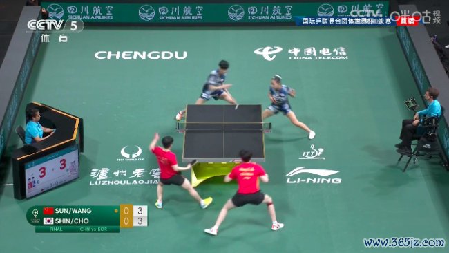 莎头组合拿下首场！王楚钦孙颖莎2:1降服赵大成申裕斌