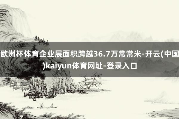 欧洲杯体育企业展面积跨越36.7万常常米-开云(中国)kaiyun体育网址-登录入口