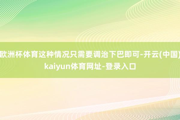 欧洲杯体育这种情况只需要调治下巴即可-开云(中国)kaiyun体育网址-登录入口