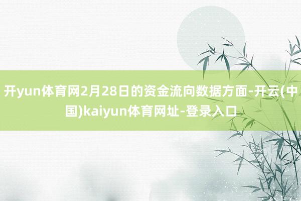 开yun体育网2月28日的资金流向数据方面-开云(中国)kaiyun体育网址-登录入口