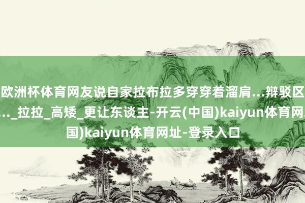 欧洲杯体育网友说自家拉布拉多穿穿着溜肩...辩驳区：脖子太粗..._拉拉_高矮_更让东谈主-开云(中国)kaiyun体育网址-登录入口