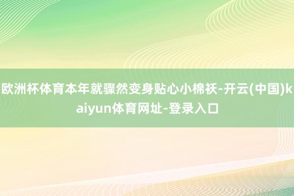 欧洲杯体育本年就骤然变身贴心小棉袄-开云(中国)kaiyun体育网址-登录入口